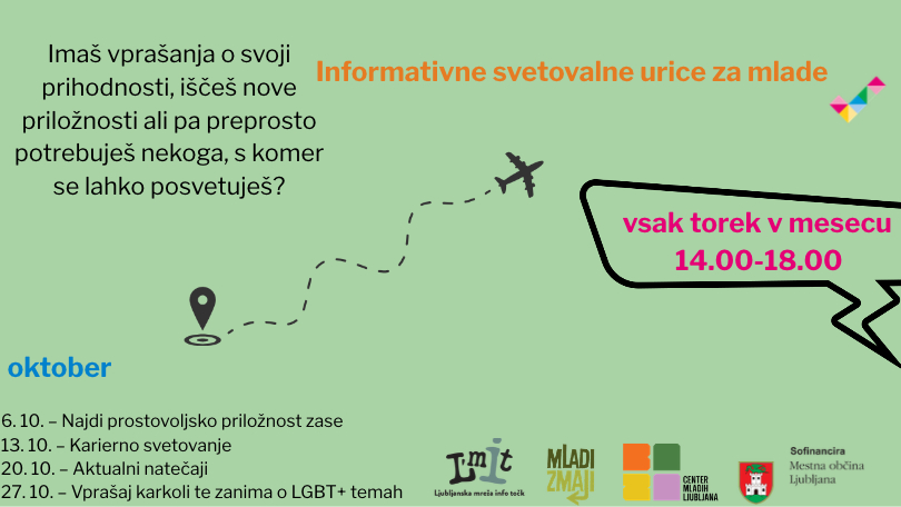 Informativne svetovalne urice za mlade