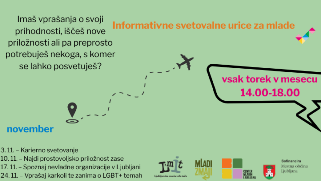 Informativne svetovalne urice za mlade